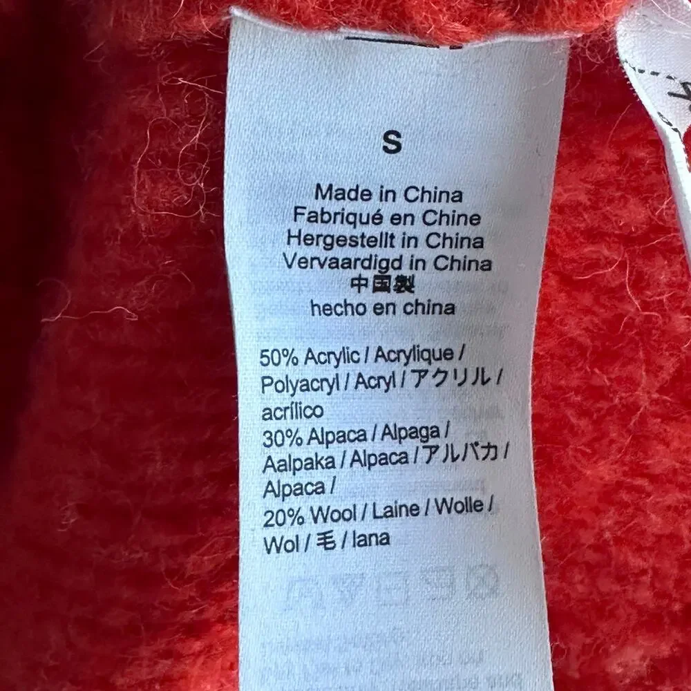 J.Crew Textured Alpaca Blend Pom Pom Cable Knit Sweater – Size Small